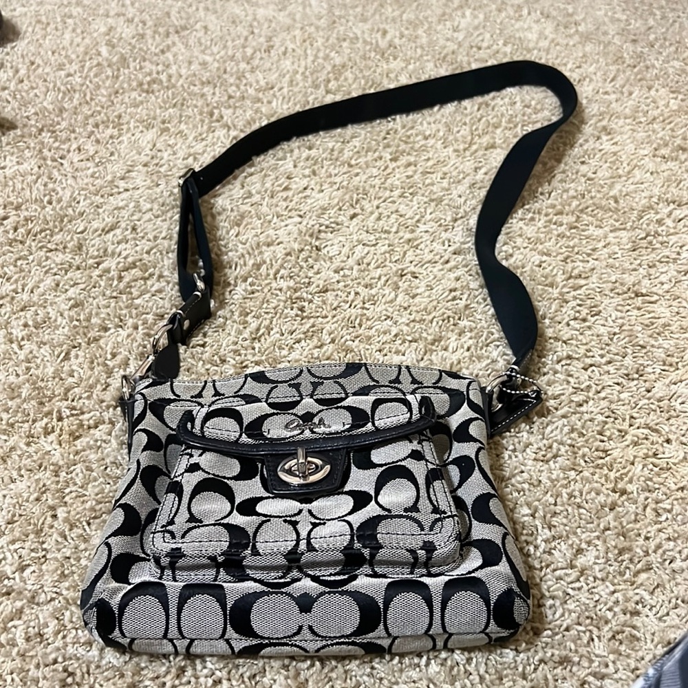 Black Coach Square Purse